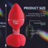 LY59-LED Rose Vibrating Anal Plug