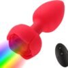 LY59-LED Rose Vibrating Anal Plug