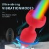 LY59-LED Rose Vibrating Anal Plug