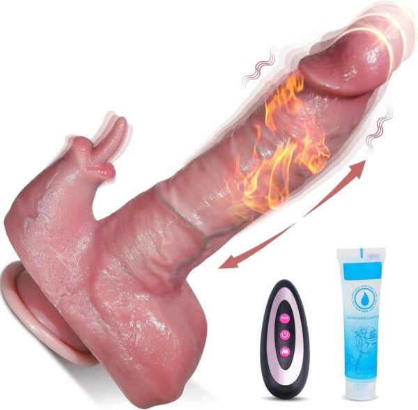 LY26-8.6-Inch Heated Rabbit Thrusting Dildo