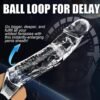 LY05-Clear 2.56-Inch Penis Extender Sleeve
