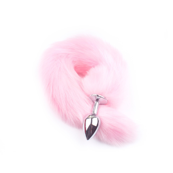 LY61-Pink Tail Stainless Steel Anal Plug