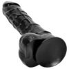 KY32-Black Soft Realistic Silicone Dildo