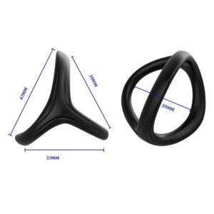 KY24-Silicone Cock Ring & Sleeve Set